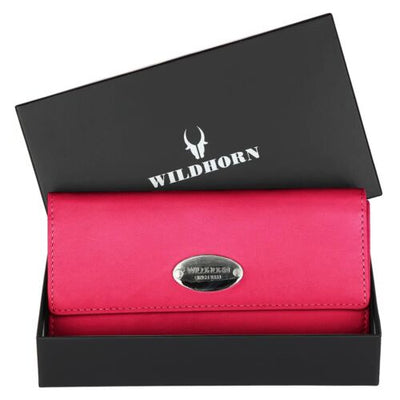 100% Genuine Leather Wallets Ladies Clutch Purse Wallets With RFID Blocking CA