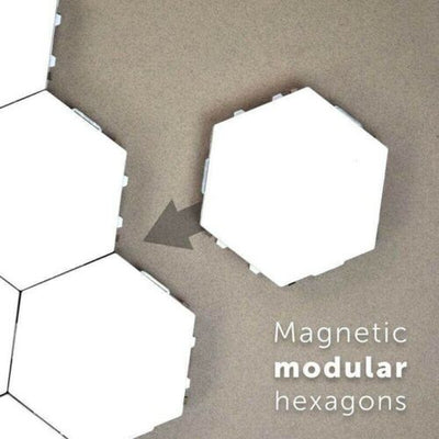 5PCS LED Night Lights Creative Art Honeycomb Modular Assembly Touch Night Light