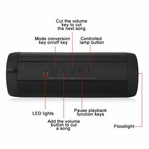 Wireless Portable Bluetooth Speaker Ear Boom Sound Loud Outdoor Mini Speaker USB