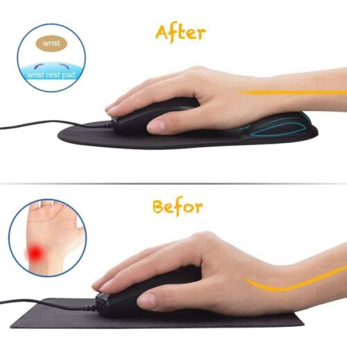 NEWErgonomic Mouse Pad Comfortable Wrist Rest Support Non Slip Mat for PC Laptop