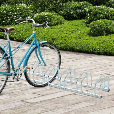 Bike Parking Stand Floor Wall Mount  Storage Locking Rack Holder Outdoor Steel