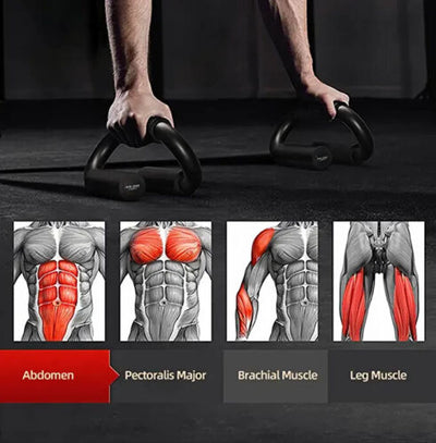 1 PAIR Push Up Bars Press Handles Fitness Train Gym Muscle Exercise Pushup Stand