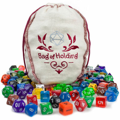 Wiz Dice Bag of Holding: 140 Polyhedral Dice in 20 Complete Sets