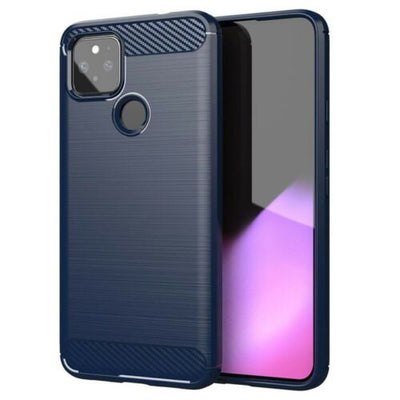 For Google Pixel 5 - Case Carbon Fiber Protective Shockproof Soft TPU Cover
