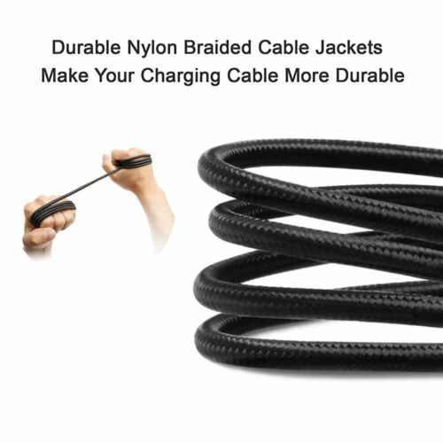 Braided Micro USB Charger Charging Cable for Samsung S7 / Edge S5 6 J3 LG G4 PS4
