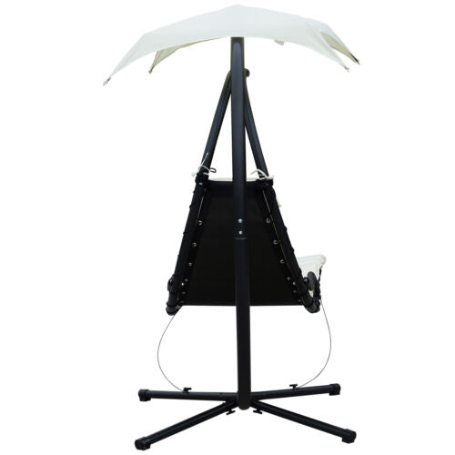 Clearance Sale Outdoor Hanging Chaise Lounge Chair w/ Canopy Air Porch Swing