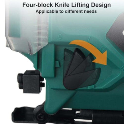 New 65mm 2900RPM Cordless Jigsaw Electric Rechargeable Woodworking Power Tool