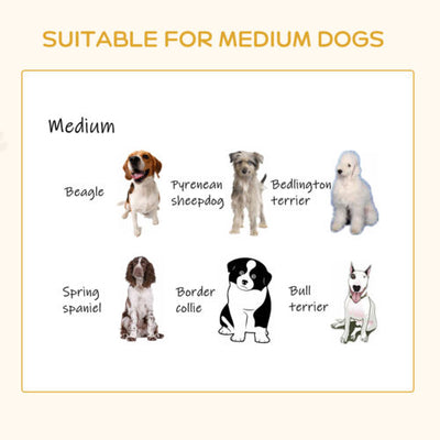 Elevated Dog Bed, Medium-size Pet Sofa Furniture w/ Drawer, Soft Cushion, Grey 196393066607