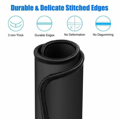 Mouse Pad Stitched Edge PC Laptop For Computer PC Gaming Rubber Base Non-Slip