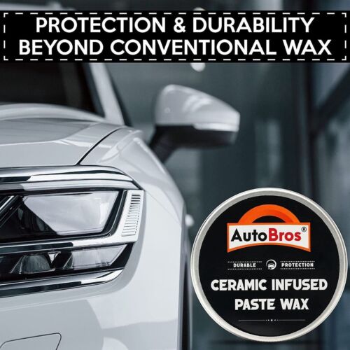 CERAMIC CAR COATING Paste Wax Infused With Ceramic High Gloss, Water Beading Wax
