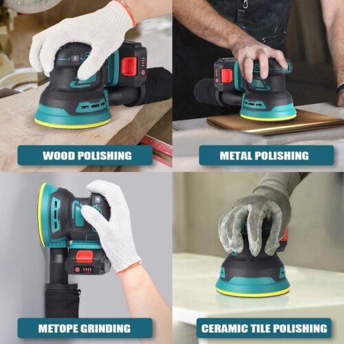 Brushless Random Orbital Sander Wood Grinder Polishing Electric Grinding Machine