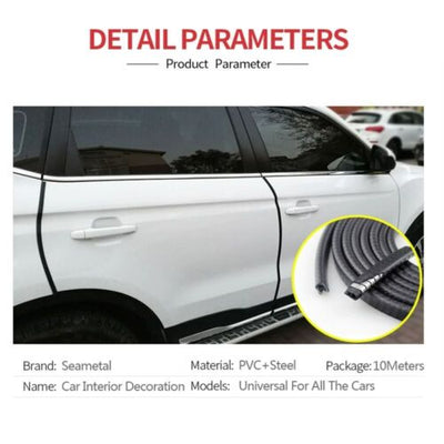 title" content="Channel Rubber Edge Trim -10Ft U Shape Automotive Weather Stripping, 7/16&quot;X11/32"