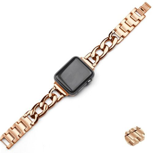 Stainless Steel Band Link Loop Strap For Apple Watch Series 6 SE 5 4 3 2 1