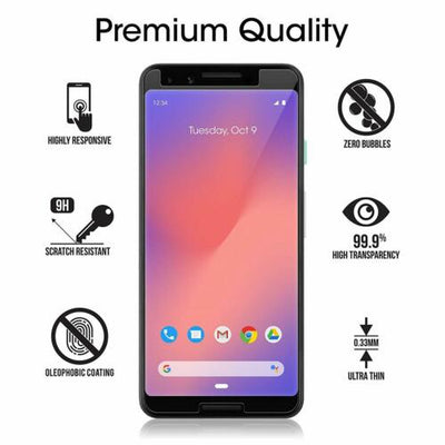 Premium Tempered Glass Screen Protector for Google Pixel 3 / 3 XL / 3a / 3a XL