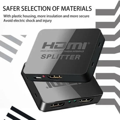 Hdmi Splitter 1 In 2 Out 1080p 4K HDCP Stripper 3D Splitter Power For HDTV PS3