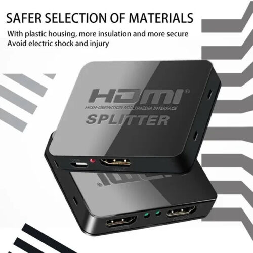 Hdmi Splitter 1 In 2 Out 1080p 4K HDCP Stripper 3D Splitter Power For HDTV PS3