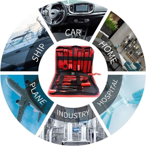 200 Pcs Car Trim Removal Tool Kit Set Hand Tools Pry Bar Panel Door Interior