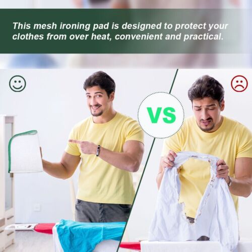 4X Heat Resistant Ironing Cloth Mesh Ironing Pad Cover Protective Board Mat Safe