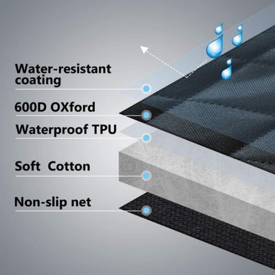 Waterproof Heavy Duty Front Dog Seat Cover, Nonslip &amp; Scratch Proof For Pets