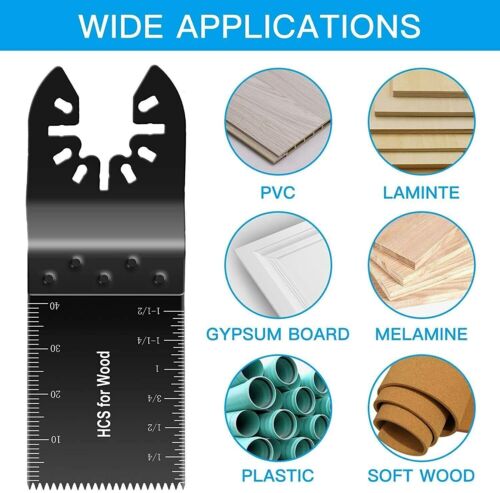 20x Oscillating Multi Tool saw blades Wood Metal Cut Cutter 34mm For Dewalt Fein
