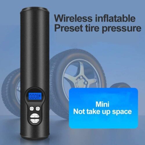 Rechargeable Wireless Mini Tire Inflator Digital Portable Air Compressor 12V