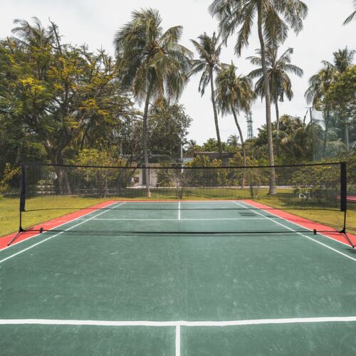 Badminton Tennis Net Set 13&quot; Adjustable Height Durable &amp; Portable w/ Carrying