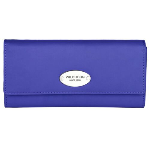 100% Genuine Leather Wallets Ladies Clutch Purse Wallets With RFID Blocking CA