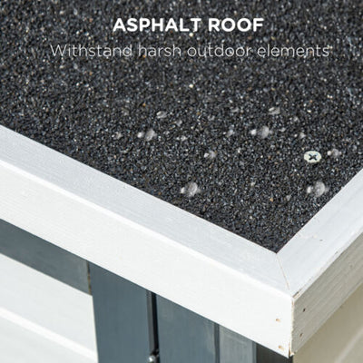 57&quot; Large Rabbit Hutch with Triple Stories, Decorative Big Rabbit Cage