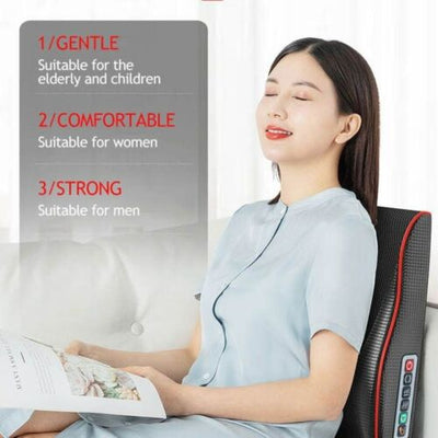 Shiatsu Neck Shoulder Lumbar Back Massager Deep Kneading Massage Pillow cushion