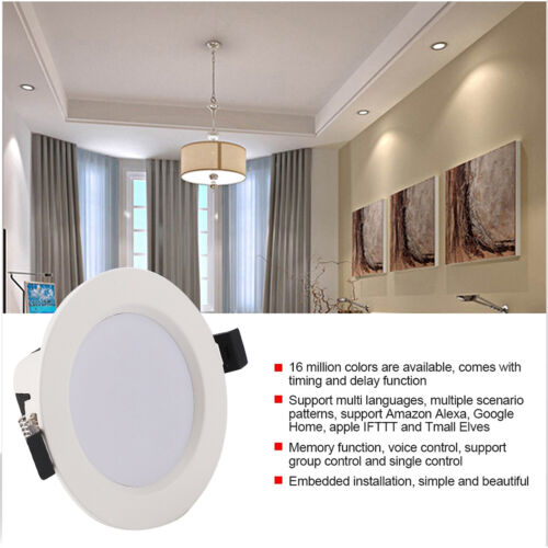 15W LED Round Recessed Ceiling Flat Panel Down Light Ultra slim Cool Home CA
