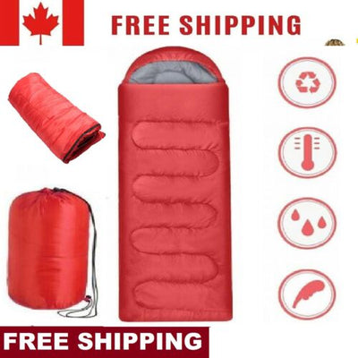 Outdoor Camping Sleeping Bag Single Envelope Hiking Tent Thermal Winter Travel