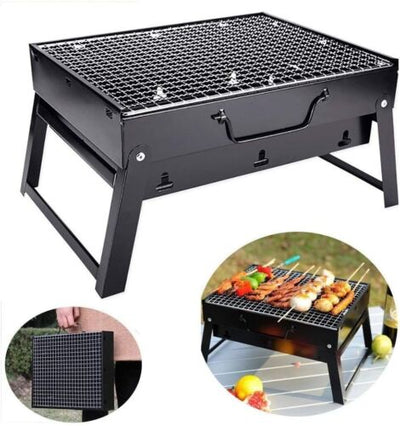 Portable Outdoor Barbeque Charcoal BBQ Grill Set Oven Foldable Carbon Grill CA