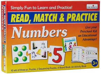 Creative Read Match &amp; Practice - Numbers Board Book Paper &amp; Board Game Gift