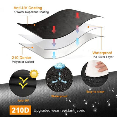 57&quot; BBQ Gas Grill Cover for Barbecue Waterproof Outdoor Heavy Duty Protection CA