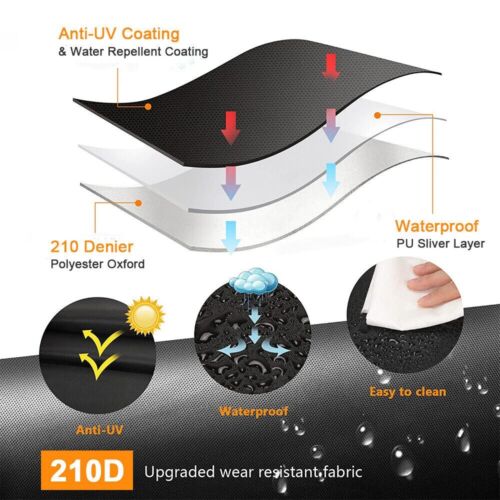 57&quot; BBQ Gas Grill Cover for Barbecue Waterproof Outdoor Heavy Duty Protection CA