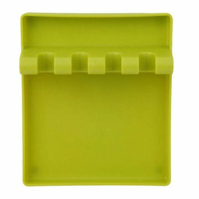Kitchen Heat Resistant Silicone Spoon Rest Cooking Utensil Spatula Holder 2Pack