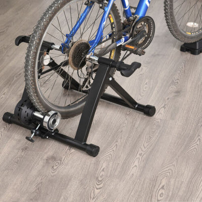 Indoor Magnetic Bike Bicycle Trainer Stand 5 Level Resistance Black