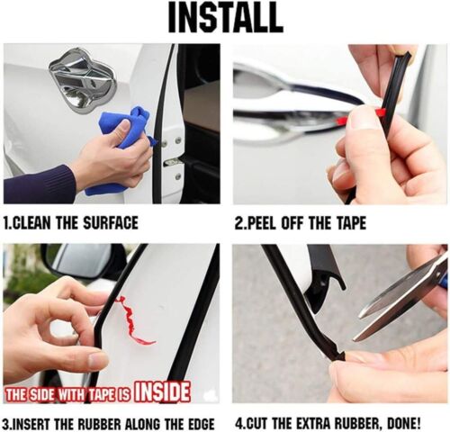 title" content="3 Meter Rubber Moulding Trim Strip Car Door Edge Scratch Guard Protector Cover"