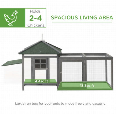 Cute Chicken Coop with Cottage Design, Poultry Cage /w Safe Environmental Paint 799932992353