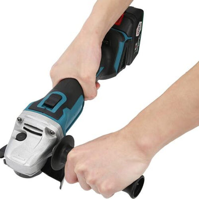 Cordless Electric Angle Grinder 4 Speed DIY Cutting Machine Battery Power Tool