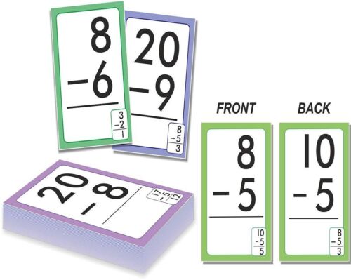 Math Flash Subtraction Cards For children Activity &amp; Early Learning game CA