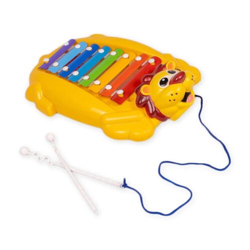 Baby Musical Toy Colorful Lion Design Xylophone With Mallets Improve Kid Skill