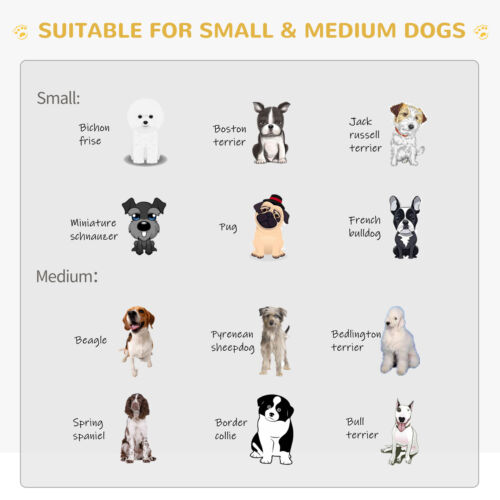 Natural Fir Wood Dog Cage Indoor Use Villa for Pet Secured and Solid, Grey 842525112499