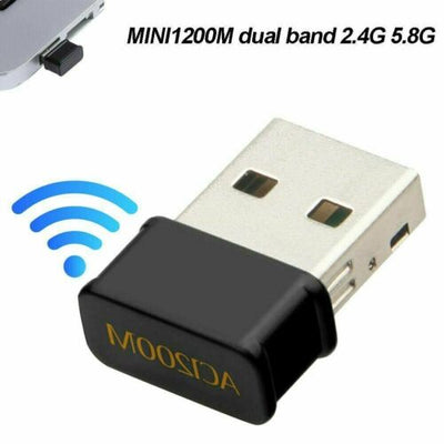 1200Mbps USB WiFi Adapter High Data Speed Dual Band Network Card For Windows OS