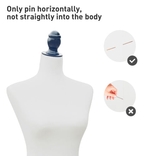 Dress Form Female Mannequin Torso Dressmaker Stand Display White