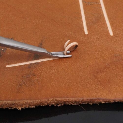 U+V Shaped Leather Leathercraft Stitching Groover Skiving Edge Beveler Tool K
