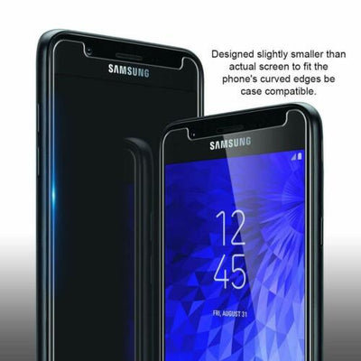 Premium Screen Protector Cover for Samsung Galaxy J3 2018 2016 Prime (2 Pack)