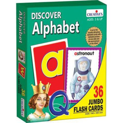 Creative&apos;s Discover Alphabet Flash Cards Education Game&amp;Puzzle Kids Xmas Gift CA