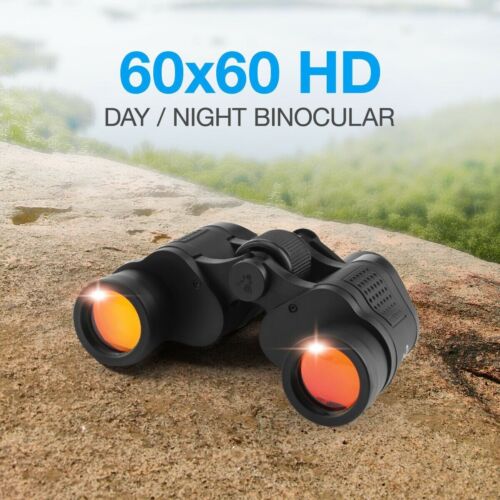 60X60 Zoom Binoculars Day/Night Vision Travel Outdoor HD Hunting Telescope CA