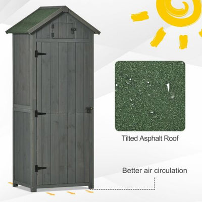 Garden Shed Storage House Water-resistant All-weather Cover -Grey
